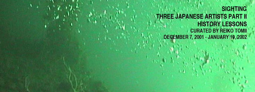 Sighting Three Japanese Artists Part II: History Lessons, Curated by Reiko Tomii, White Box, 2001